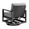 Armen Living Grand 3 Piece Black Aluminum Outdoor Seating Set with Dark Gray Cushions 840254333086 - alternate 5